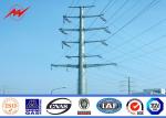 Galvanized Metal Steel Transmission Pole / Iron Electric Power Poles