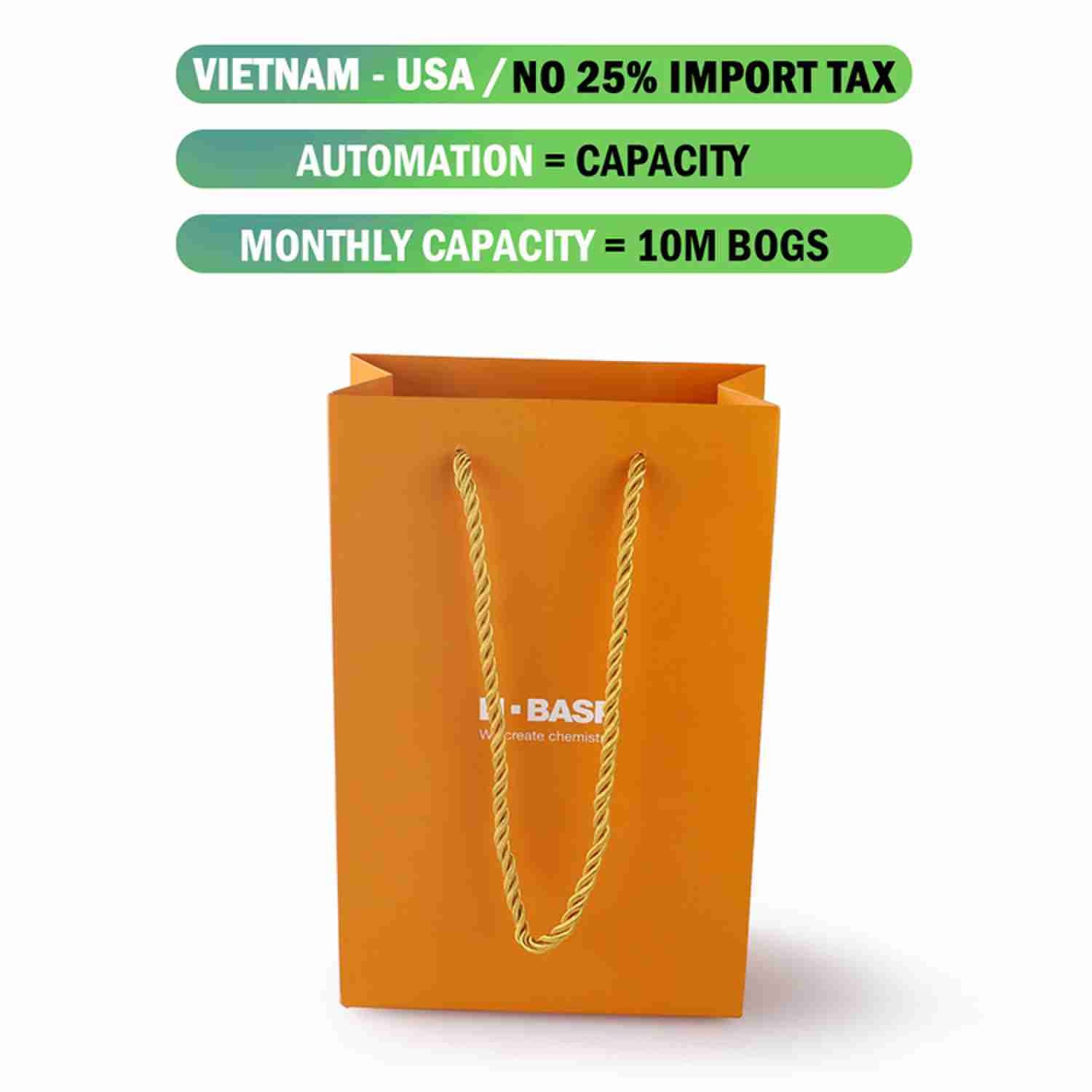 Artpaper 4C Orange Small Paper Shopping Bags Bulk odm
