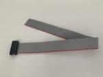 DIP Plug Grey Flat Cable Assembly 16 Pin Ribbon Cable UL2651 28awg 2.54mm Pitch