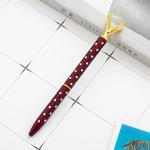Fashion Polka Dot Twist Metal Ballpoint Pen Shining Big Diamond Spot Ball Pen 1