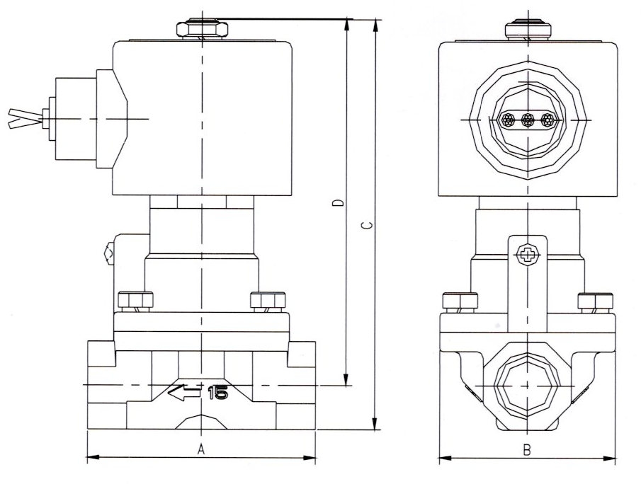 Normally Open Stainless Steel Steam Solenoid Valve 3/8'' 1/2'' 3/4'' 1''