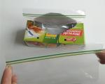 Double zipper bpa free food grade liquid plastic breast milk storage bags, food
