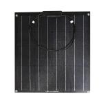 Waterproof 50w Monocrystalline Etfe Camping Solar Panels Small Black Marine Pv