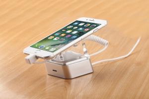 Wholesale COMER plastic dislay stands for digital products Anti-theft smartphone alarm holders from china suppliers