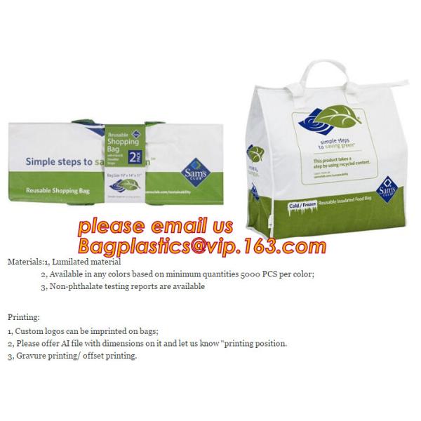 Outdoor square aluminum foil food thermal freezer cooler lunch insulation bag,Foil Cooler Bag Thermal Bag for Fruit Choc