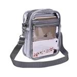 Transparent Crossbody Bags Simple Stadium Approved Clear PVC Shoulder Bags Small
