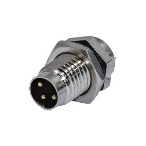 Wholesale Waterproof M8 Front Panel Mount Connector 3pins Male Fastened IP67 Connector Automotive from china suppliers