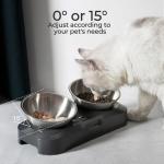 Pet Bowls Feeders Double Stainless Steel Bowls For Multi Pets