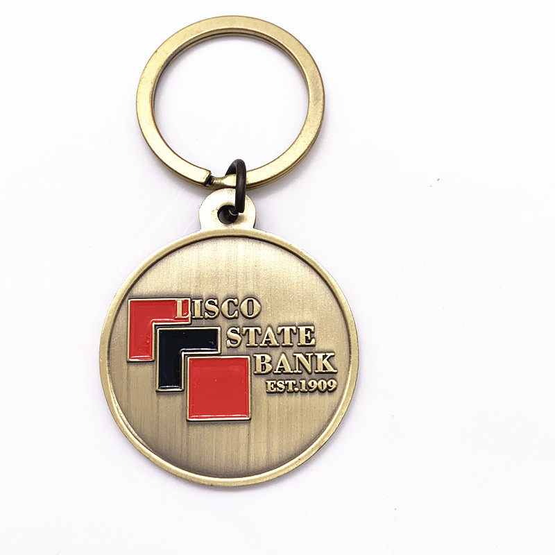 Custom Made Metal Keychains , 3D Both Sides Silver Antique Metal Bottle Opener Keychain
