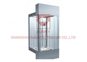 China PVC Floor Laminated Safety Glass 630KG MR Panoramic Elevator Lift on sale
