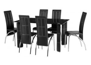 Wholesale 150cm Glass 6 Seater 62kgs Modern Dining Room Sets from china suppliers
