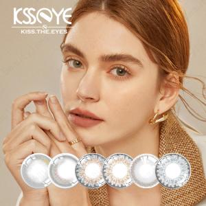 Wholesale Soft 14.5mm 3 Tone Natural Sterling Gray Contact Lenses Yearly from china suppliers