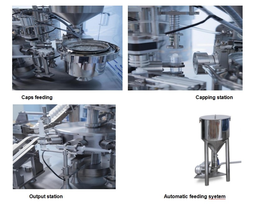 Advanced Automatic Disposable Plastic Syringe Filling And Capping Machine For Gel And Cream