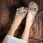 S414 New Style Women'S Shoes Hollow Retro Sweet Flat Bottom Women'S Shoes