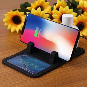 Wholesale OEM 10W 7.5W Silicon Car Mount QI Wireless Car Charger from china suppliers