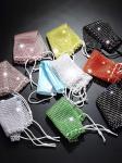 Reusasble Private Daily Party Show Shiny Face Mask Magic Bling Crystal face Mask