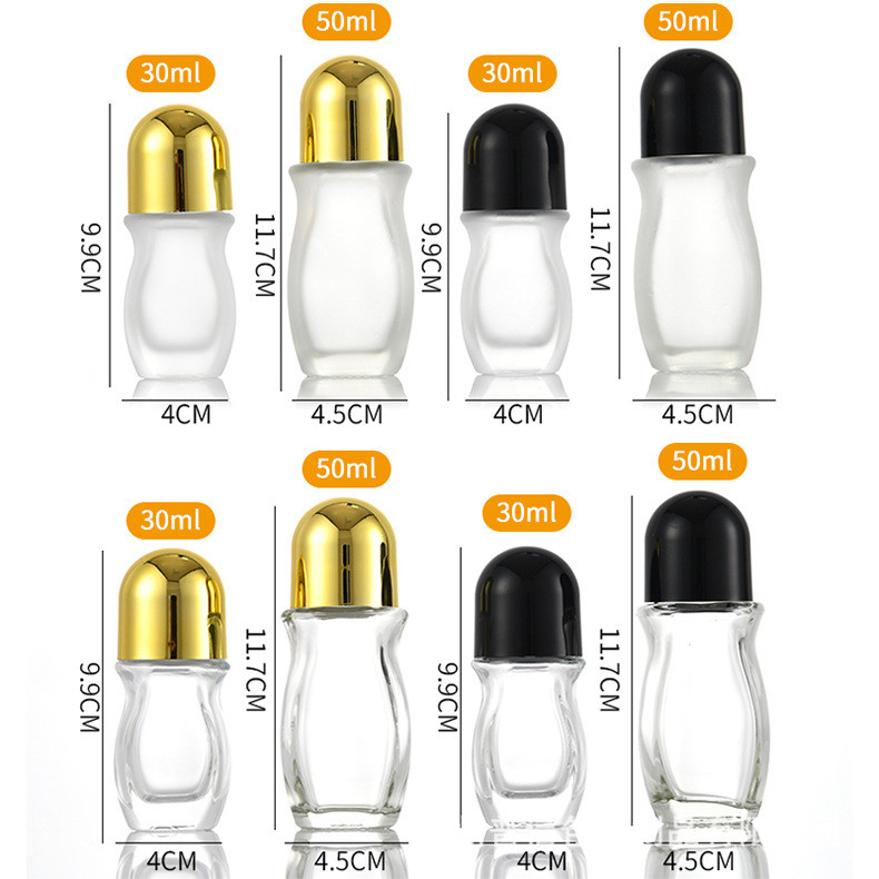 ‌50ml Roller Bottle Empty With 1.4" Large Roller Balls - Professional Essential Oil Dispenser For Travel Subbottling
