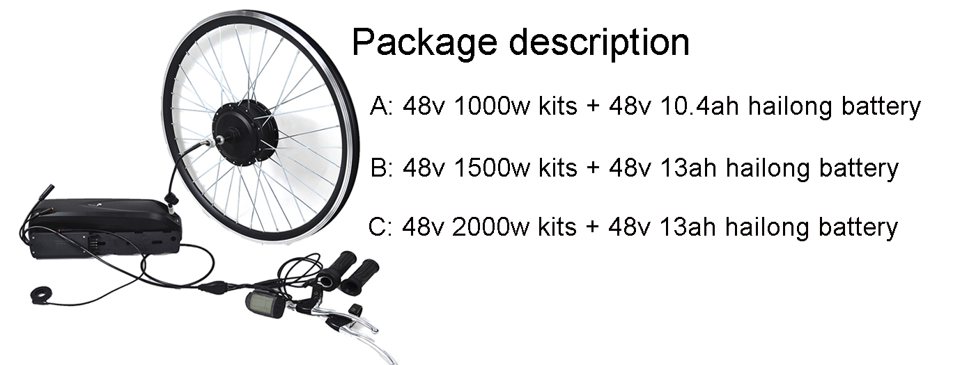 FOR SALE Gearless DC hub motor ebike kit motor is wheel 1500w