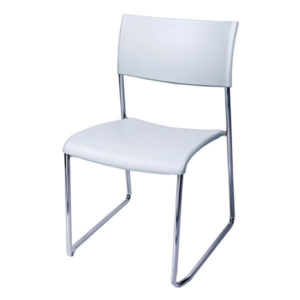 Stackable Impact Resistance Training Room Chairs With Square Backrest