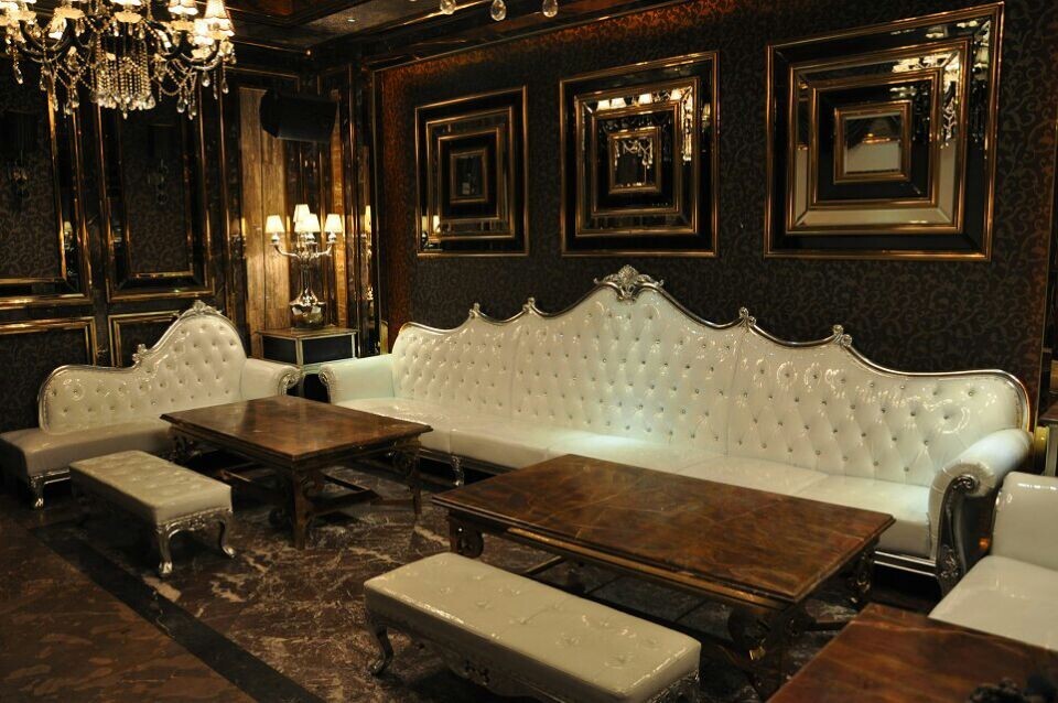 Corner Office Living Room L Shaped Sofa Sectional KTV Hotel French Style Couch