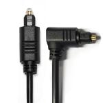 facotry outlet Toslink Digital Audio Cable Black OD4.0 Square Interface 90° 0.5M