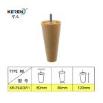 KR-P0403 4.7 Inch Plastic Furniture Feet , Oka Wood Reliable Tapered Cabinet