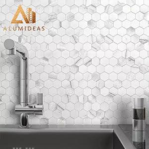 Wholesale Self-adhesive Aluminum Surface Metal Mosaic Tile Sticker from china suppliers
