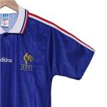 France 1994 Retro Home Football Jersey Classic Blue and White Color Recreates