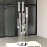 Hot sale crystal glass candelabra table centerpieces for wedding event