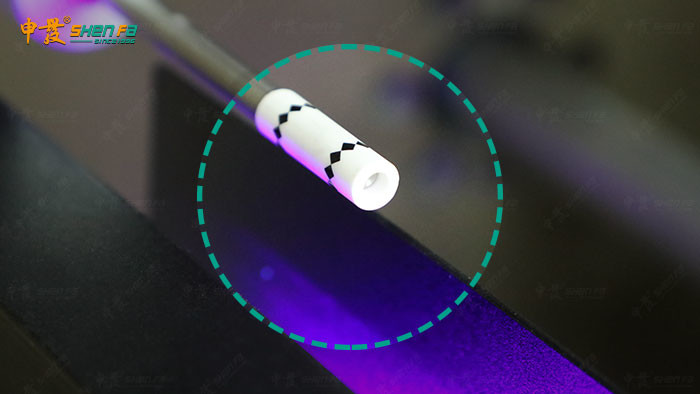 Ceramic Round Tube Single Color Automatic Screen Printing Machine Led Curing