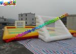 Sewed Inflatable Sports Games Soapy Football Field 20m X 10m