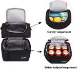 Double Layer Insulated Cooler Bags Adult Lunch Portable Soft Sided Coolers Tote