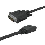 OEM ODM 24K gold plated DVI to HDMI cable Female HDMI to DVI cable 24+1 pin high