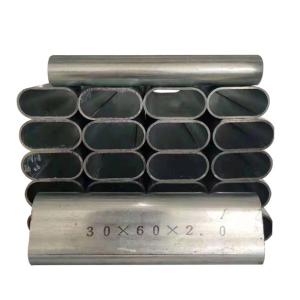 Wholesale Q195 ERW Flat Sided Oval Tube Galvanized Oval Section Steel Tube from china suppliers