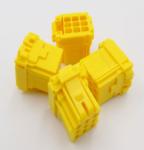 9 Pin AMP Female PA66 Automotive Electrical Terminals 8-968971-1
