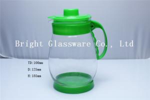 Wholesale buy glass water bottle, glass tea pot with handle in home from china suppliers