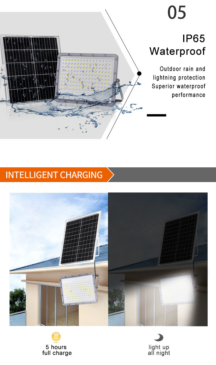 170lm/w Solar Powered Flood Lights With Motion Sensor Garden Dusk To Dawn Security