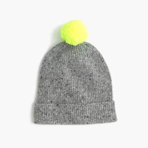 Wholesale Casual Wear Donegal Beanie Hat , Thick Neon Fur Pom Pom Hat For Children from china suppliers