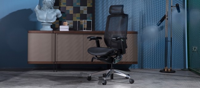 5D Armrest Lumbar Support Adjustment Desk Chair High Back Swivel Office Chairs