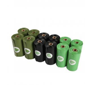Wholesale 100pcs/roll 2.6 Gallon 10l Handle-tie Biodegradable Compostable Kitchen Waste Trash Garbage Bags from china suppliers