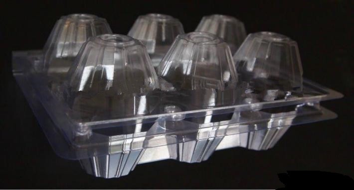 Folding 0.4mm 30 Cells Plastic Blister Packaging Non Toxic Polymer Egg Holder Tray