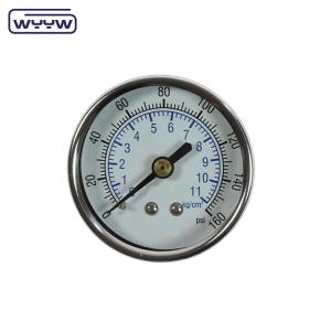 Wholesale Dry Use No Oil Back Mount Pressure Gauge 160 Psi Air 60mm SS Pressure Gauge from china suppliers