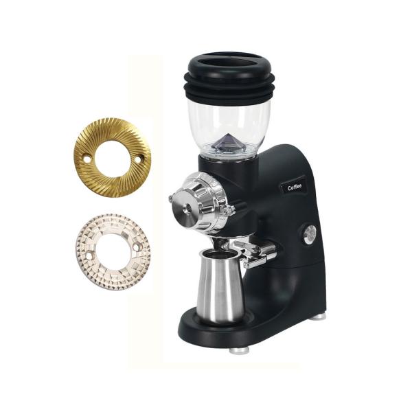 75mm Burr Grinders Titanium Plated Electric Coffee Bean Grinder for Cappuccino