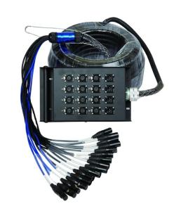 Wholesale TPE Multichannel XLR Y Splitter Cable 3 Pin XLR Female to Male DE Power DMX Snake Audio Cable 4 8 12 16 24 32 48 Channel from china suppliers
