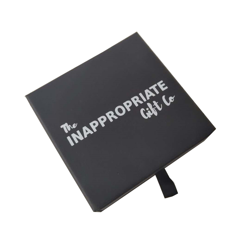 Matte Black Paper Gift Package Box Custom For Jewelry Watch Eyewear