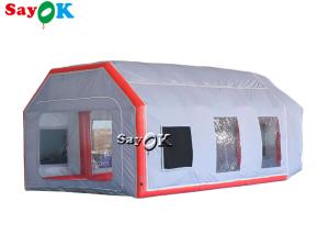 Wholesale Inflatable Work Tent Gray Air Tight Inflatable Tent Car Spray Booth Waterproof Anti UV from china suppliers