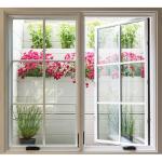 Swing Open Style Windproof Hurricane Impact Glass UPVC PVC Casement Window