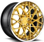F12 Berlinetta 3PC Forged Aluminum Alloy Rims Polished Lip 21x9.5 22x12.5 Gold