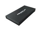 Black Textured Book Shaped Magnetic Paper Box Perfume Glass Bottle Packaging
