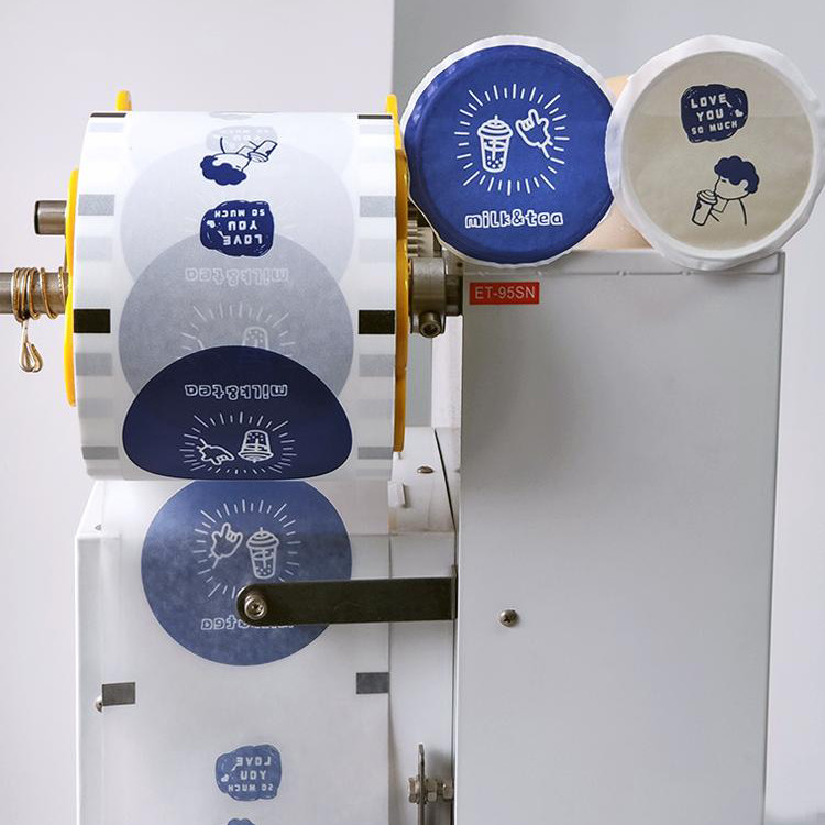 Automatic PET PE Peelable Heat Sealing Film Custom Printed For Tray Plastic